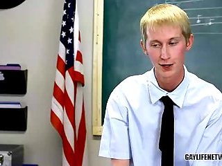 Skinny Gay Sluts Doggy Screwing In A Classroom