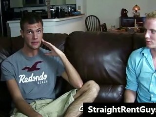 Hetero hunks go gay for cold hard cash gay porno video